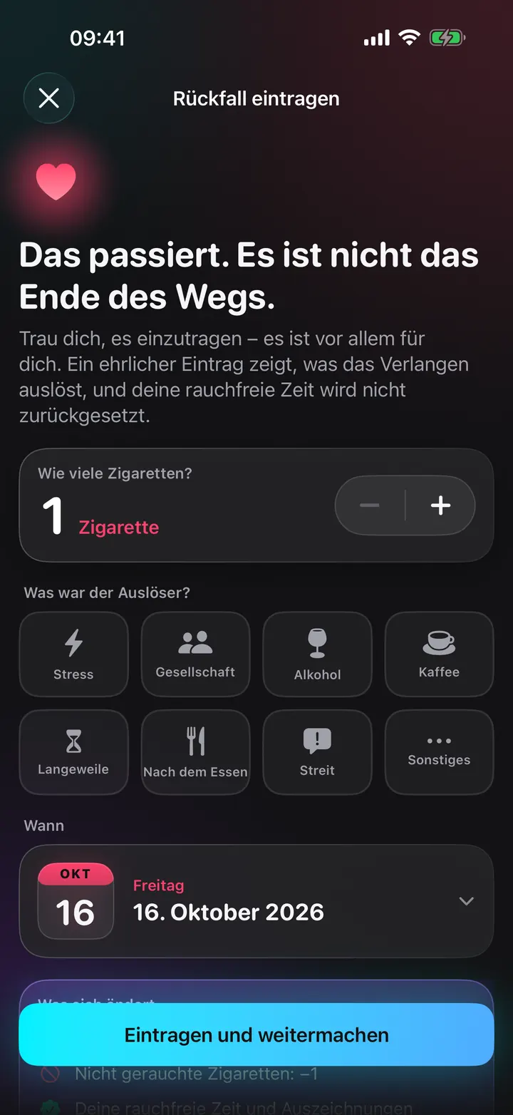 Ein Ausrutscher ist kein Scheitern