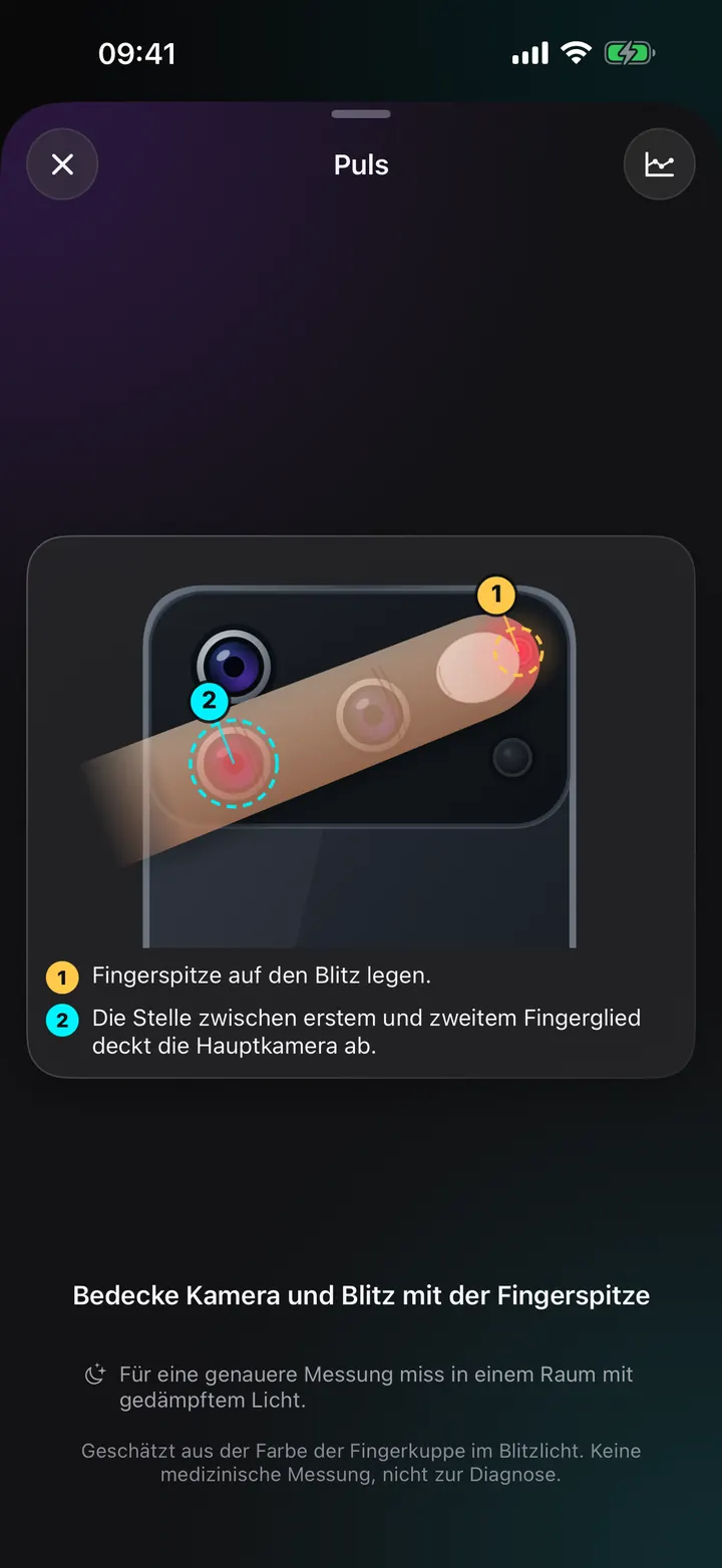 Miss deinen Puls mit der Kamera